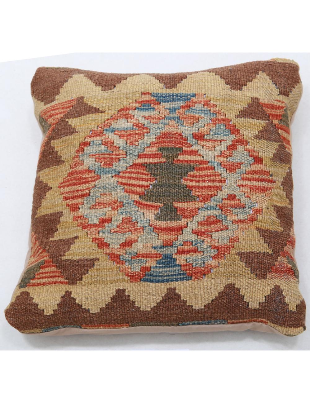 Hand Woven Tribal  Wool Pillow - 1'5'' x 1'5''