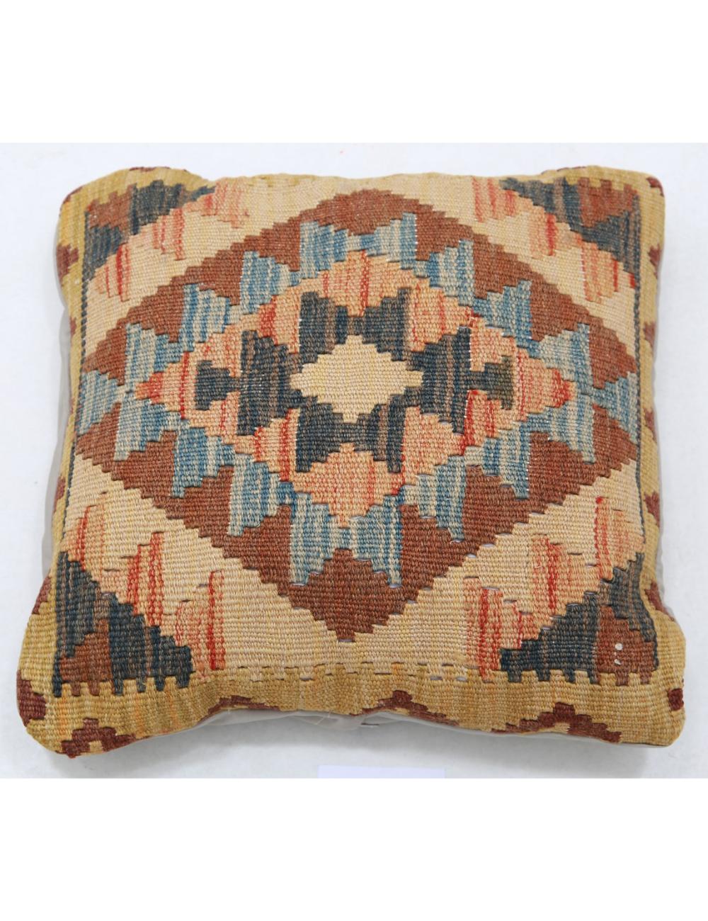 Hand Woven Tribal  Wool Pillow - 1&#39;5&#39;&#39; x 1&#39;5&#39;&#39;