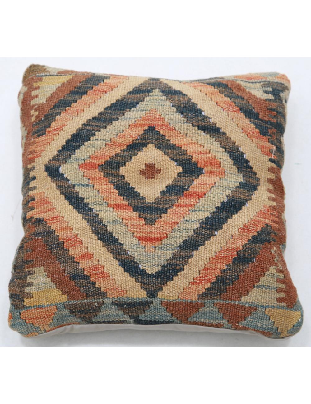 Hand Woven Tribal  Wool Pillow - 1'5'' x 1'5''