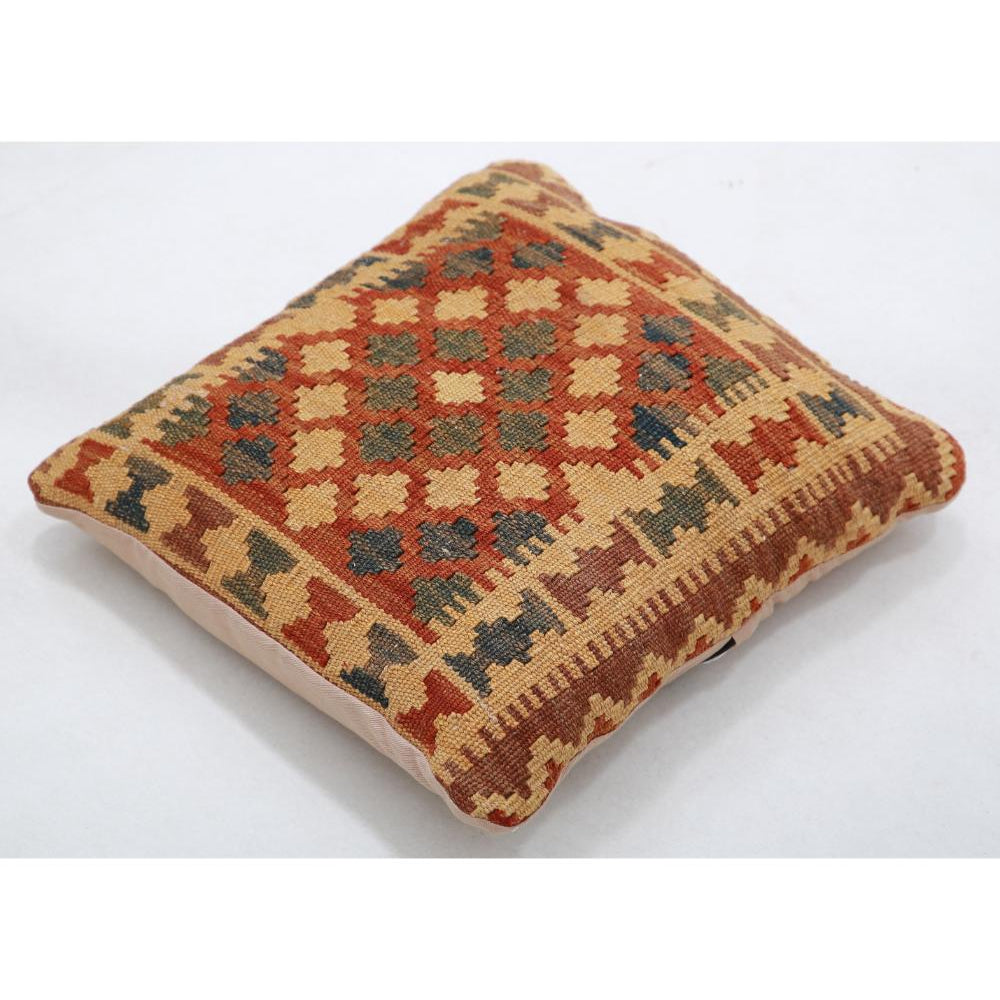Hand Woven Tribal  Wool Pillow - 1'5'' x 1'5''
