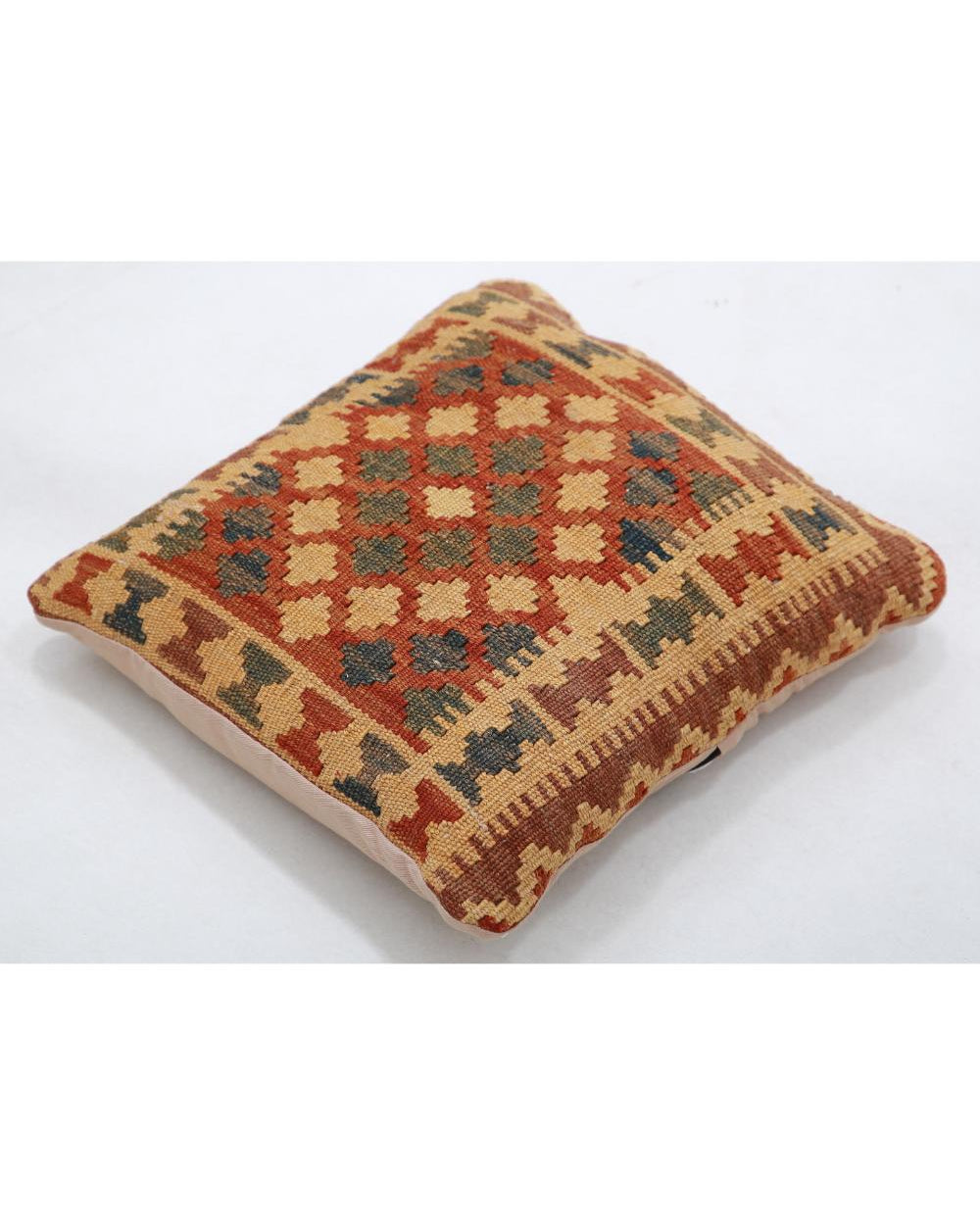Hand Woven Tribal  Wool Pillow - 1'5'' x 1'5''