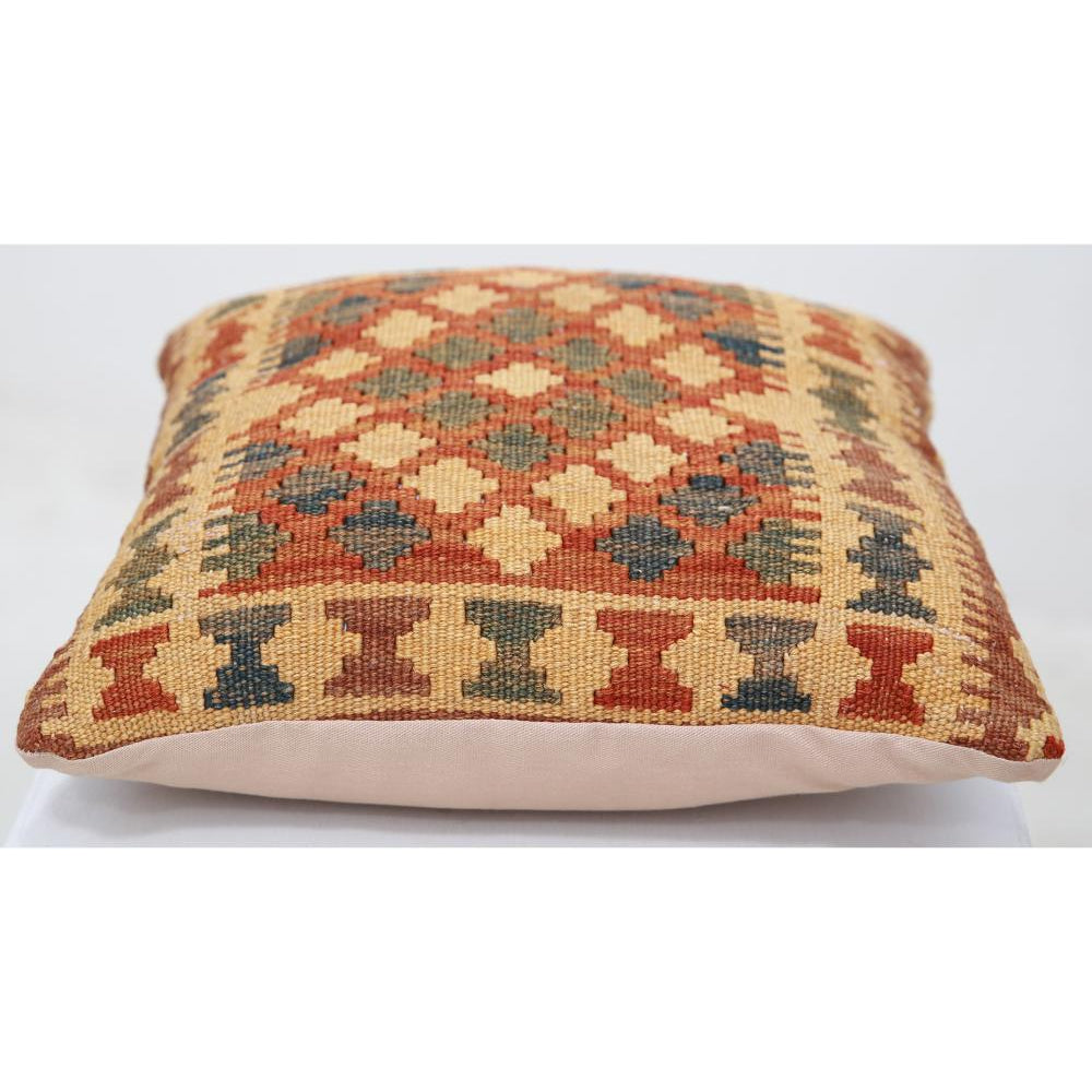 Hand Woven Tribal  Wool Pillow - 1'5'' x 1'5''