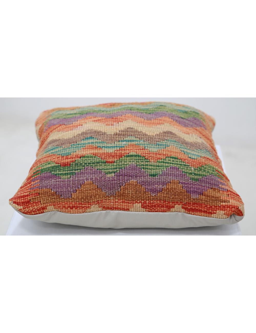 Hand Woven Tribal  Wool Pillow - 1'5'' x 1'5''