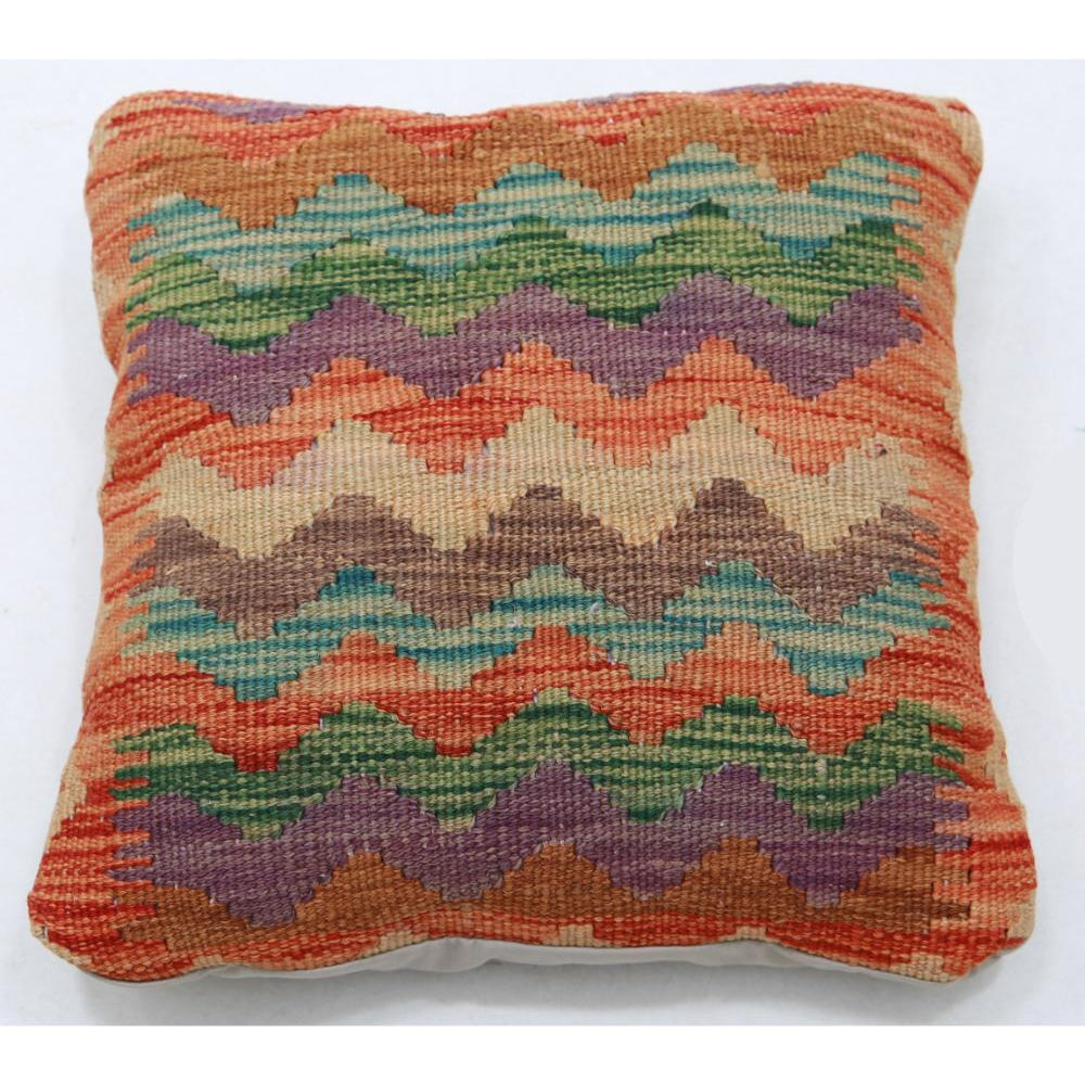 Hand Woven Tribal  Wool Pillow - 1'5'' x 1'5''