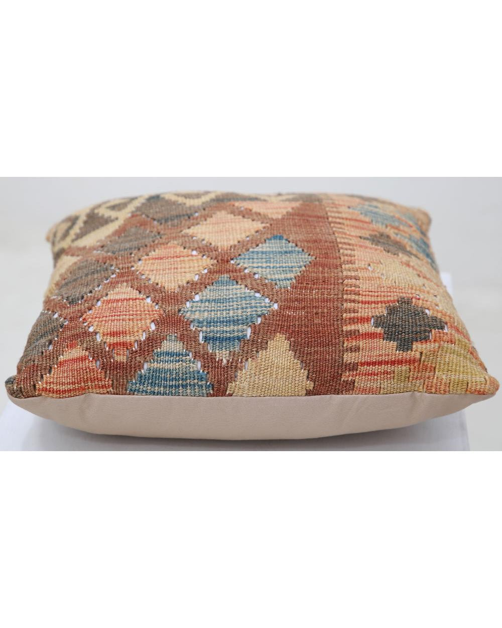 Hand Woven Tribal  Wool Pillow - 1'5'' x 1'5''