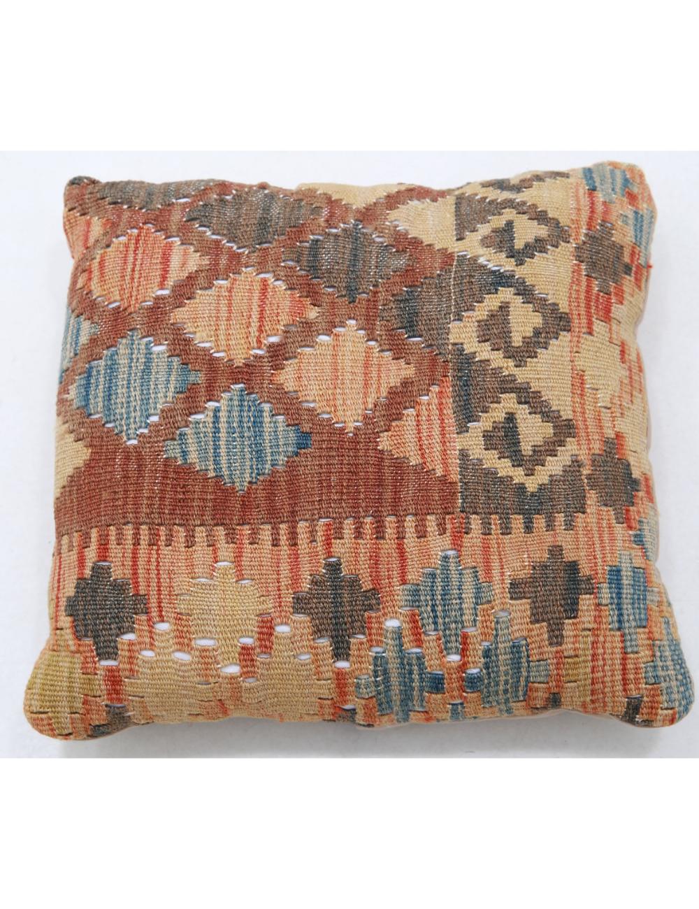 Hand Woven Tribal  Wool Pillow - 1'5'' x 1'5''