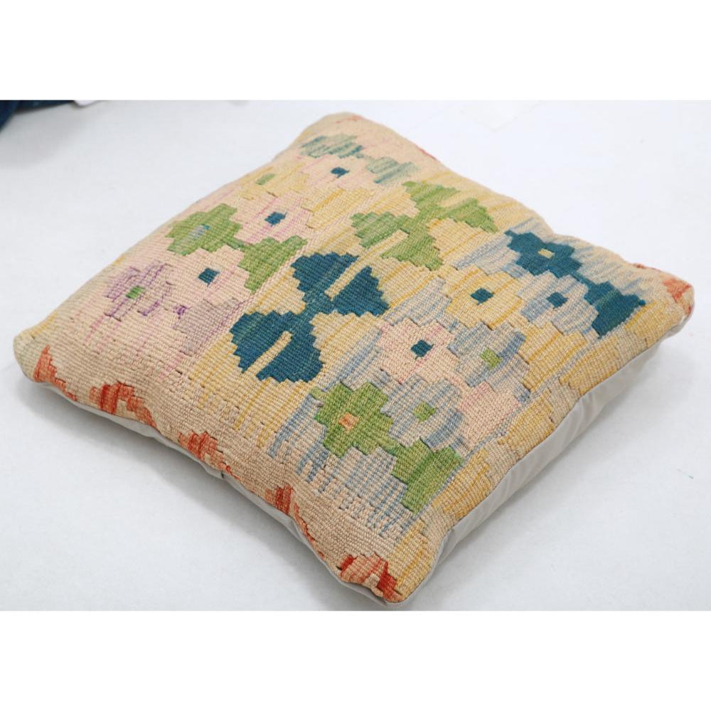Hand Woven Tribal  Wool Pillow - 1'5'' x 1'5''