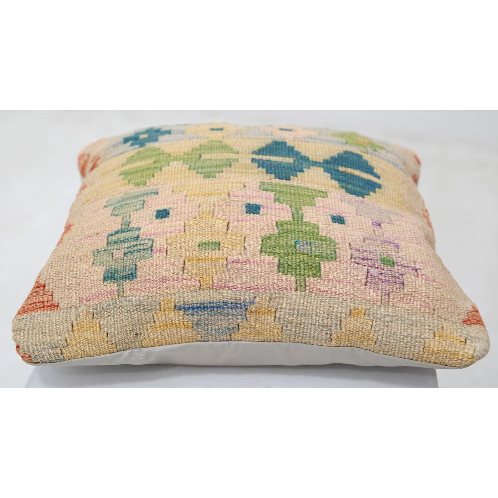 Hand Woven Tribal  Wool Pillow - 1'5'' x 1'5''