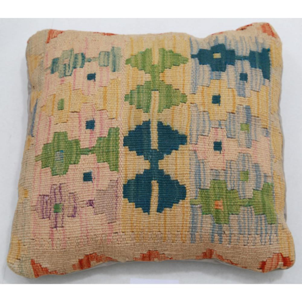 Hand Woven Tribal  Wool Pillow - 1'5'' x 1'5''