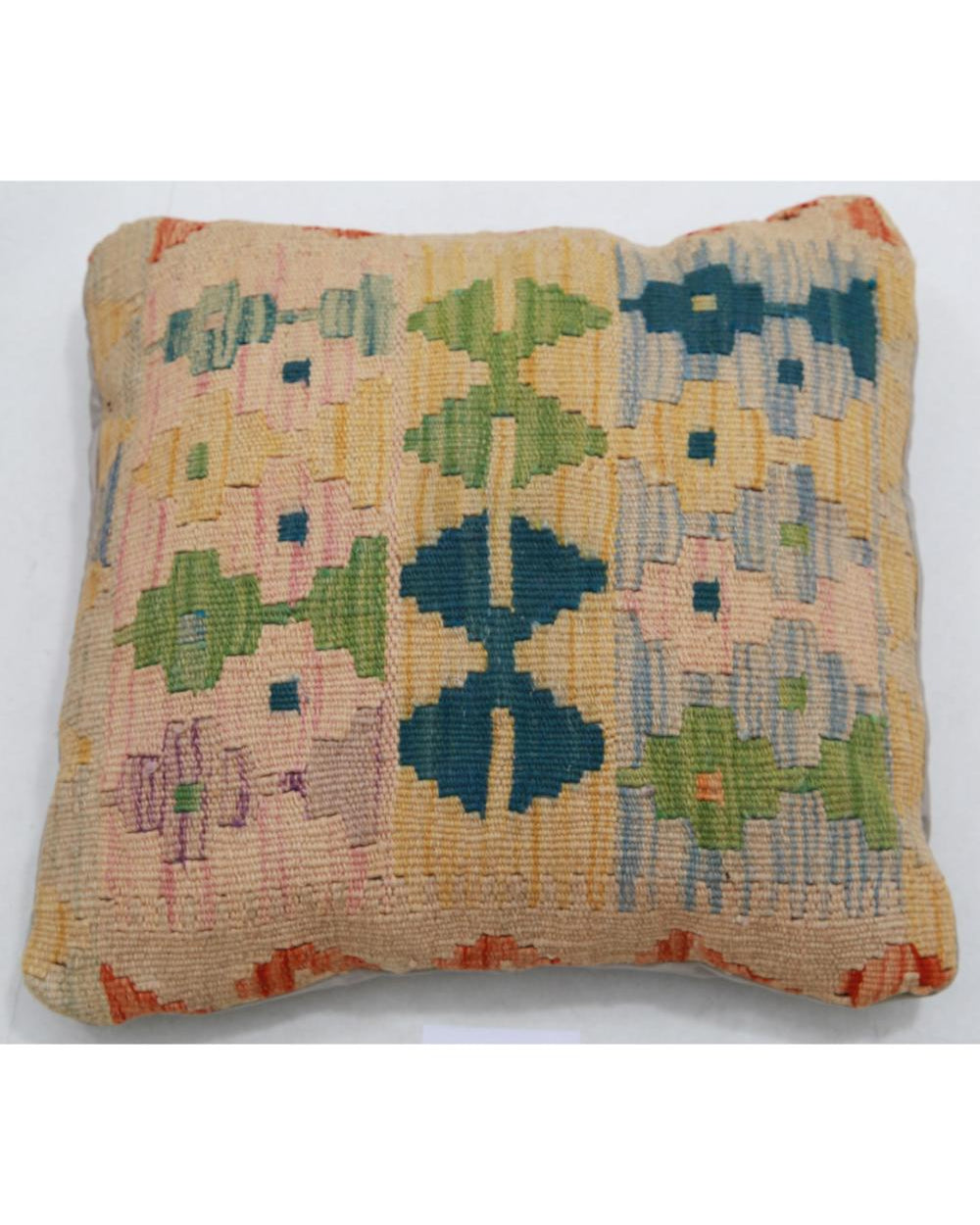 Hand Woven Tribal  Wool Pillow - 1'5'' x 1'5''