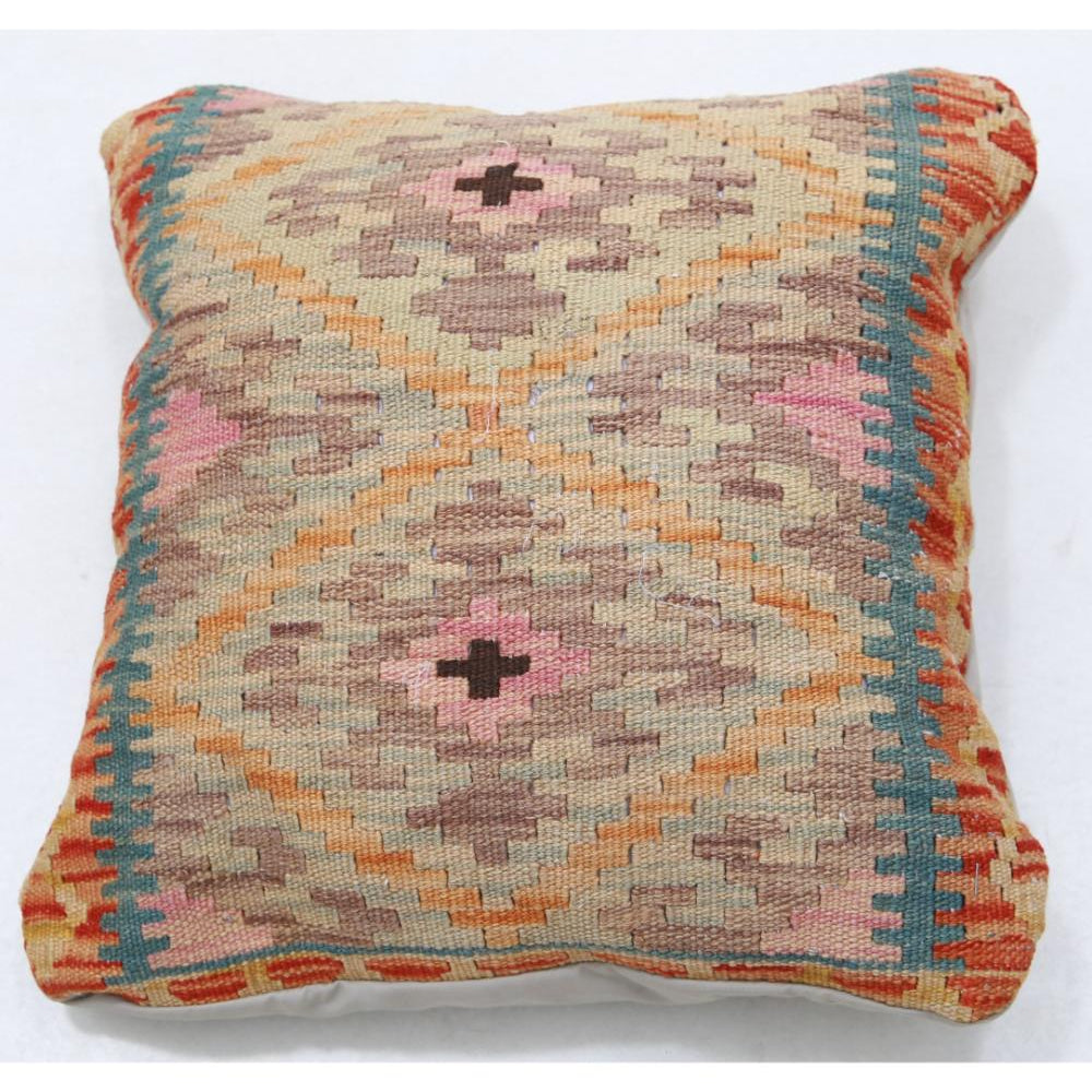 Hand Woven Tribal  Wool Pillow - 1'5'' x 1'5''
