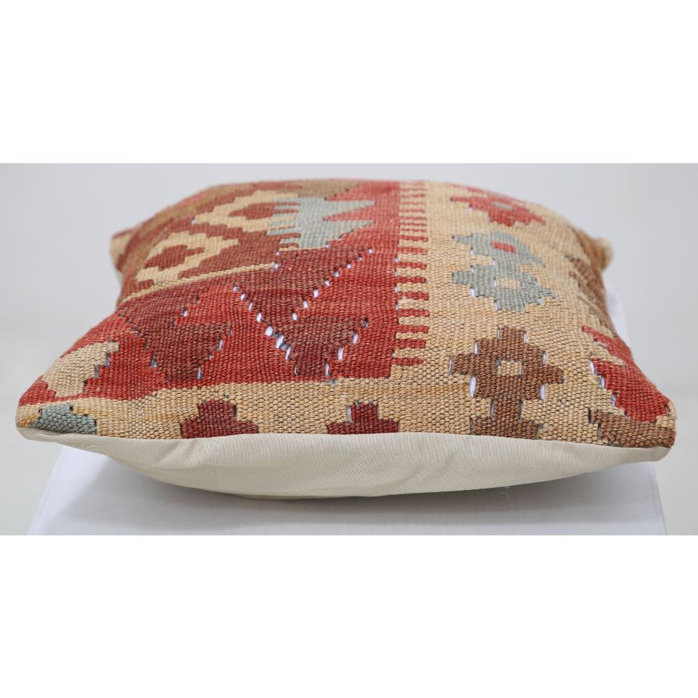 Hand Woven Tribal  Wool Pillow - 1'5'' x 1'5''