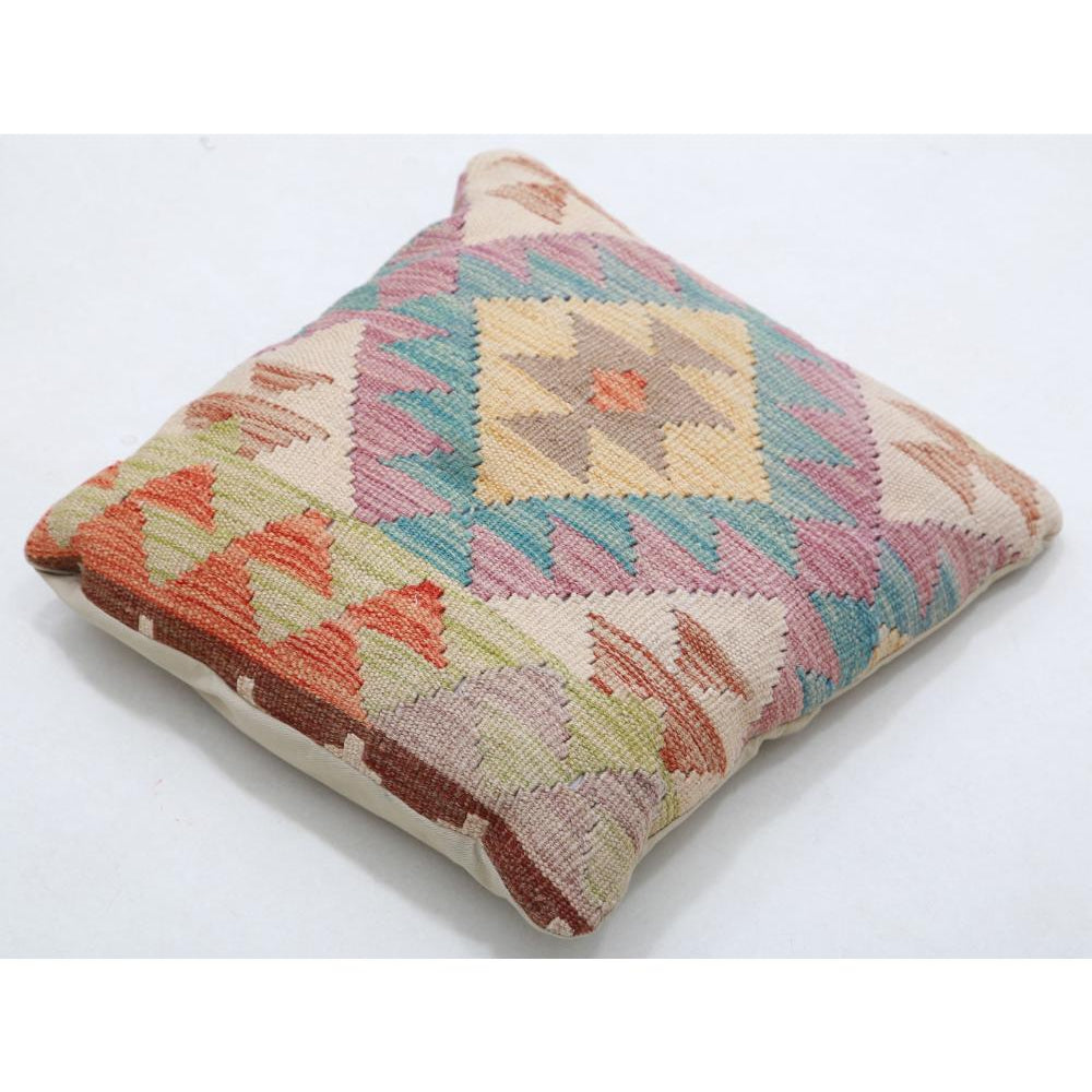 Hand Woven Tribal  Wool Pillow - 1'5'' x 1'5''