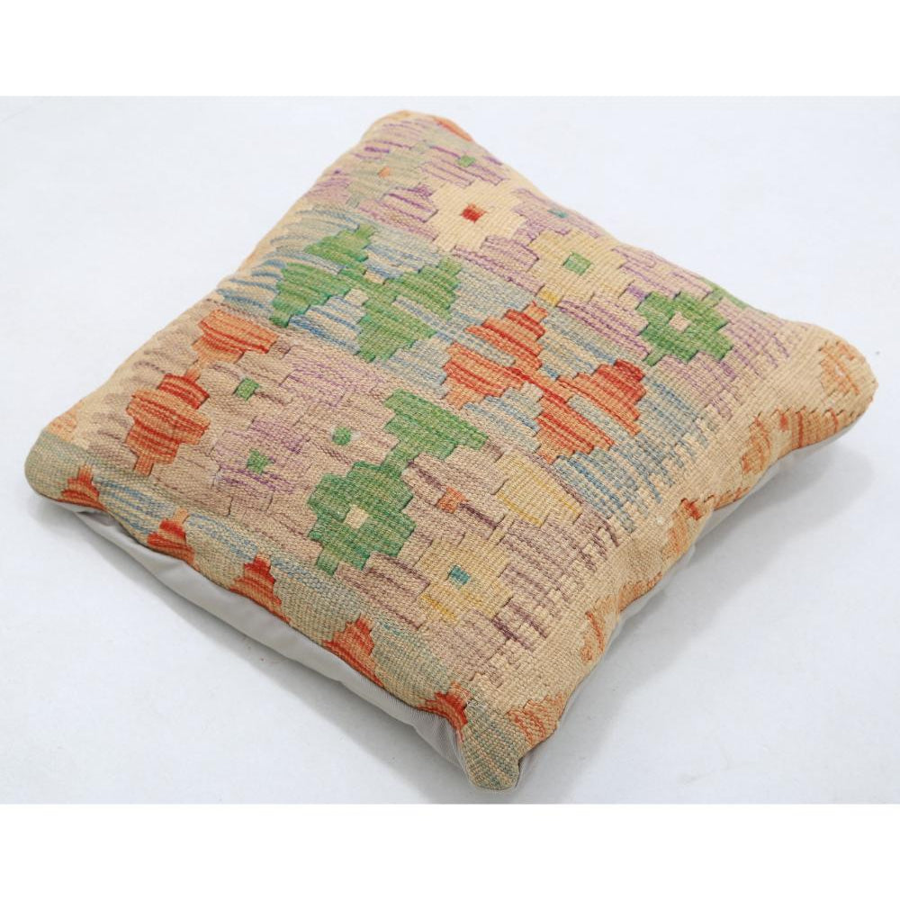 Hand Woven Tribal  Wool Pillow - 1'5'' x 1'5''