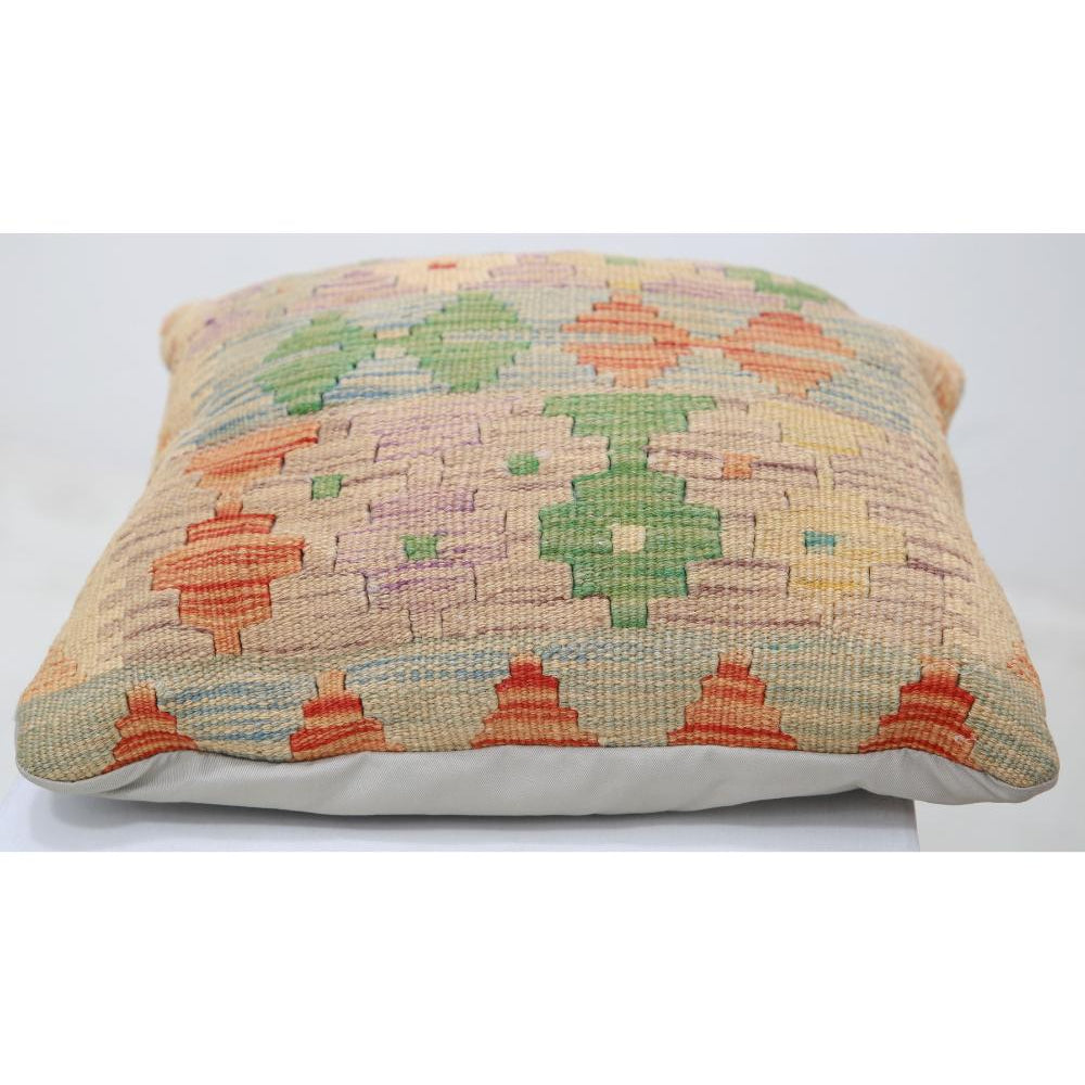 Hand Woven Tribal  Wool Pillow - 1'5'' x 1'5''