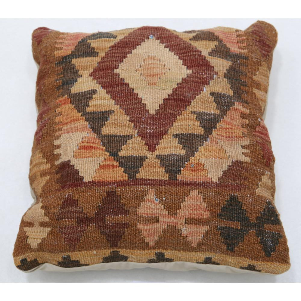 Hand Woven Tribal  Wool Pillow - 1'5'' x 1'5''
