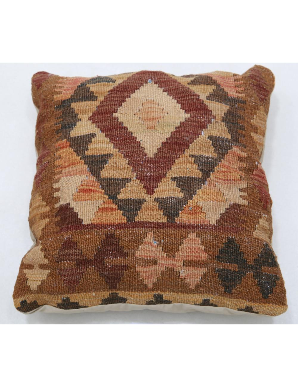 Hand Woven Tribal  Wool Pillow - 1'5'' x 1'5''