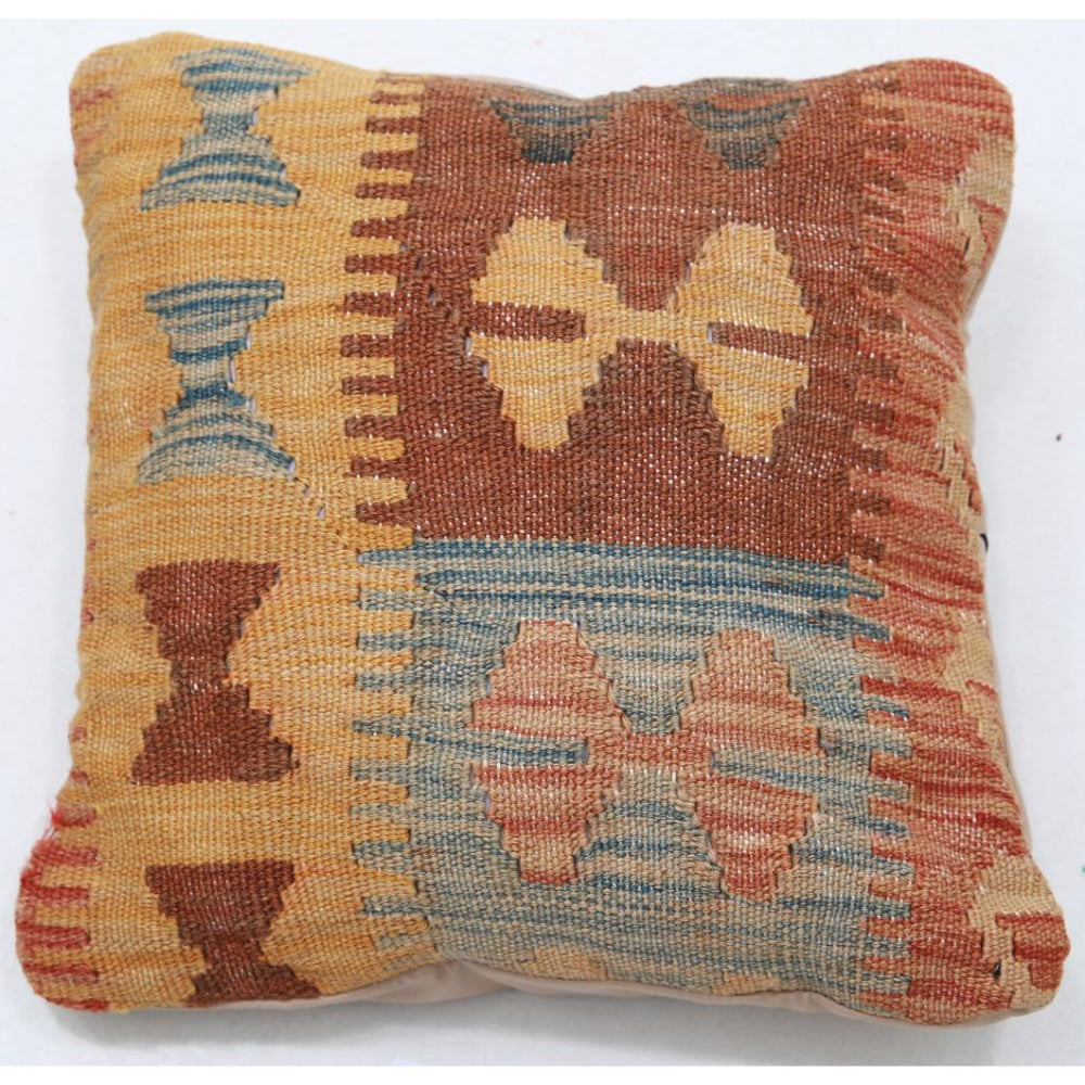 Hand Woven Tribal  Wool Pillow - 1'5'' x 1'5''