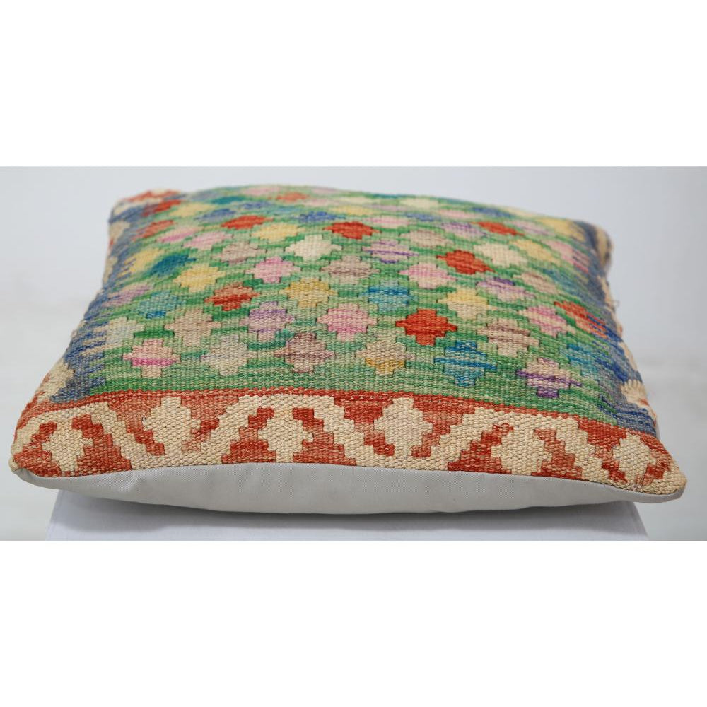Hand Woven Tribal  Wool Pillow - 1'5'' x 1'5''