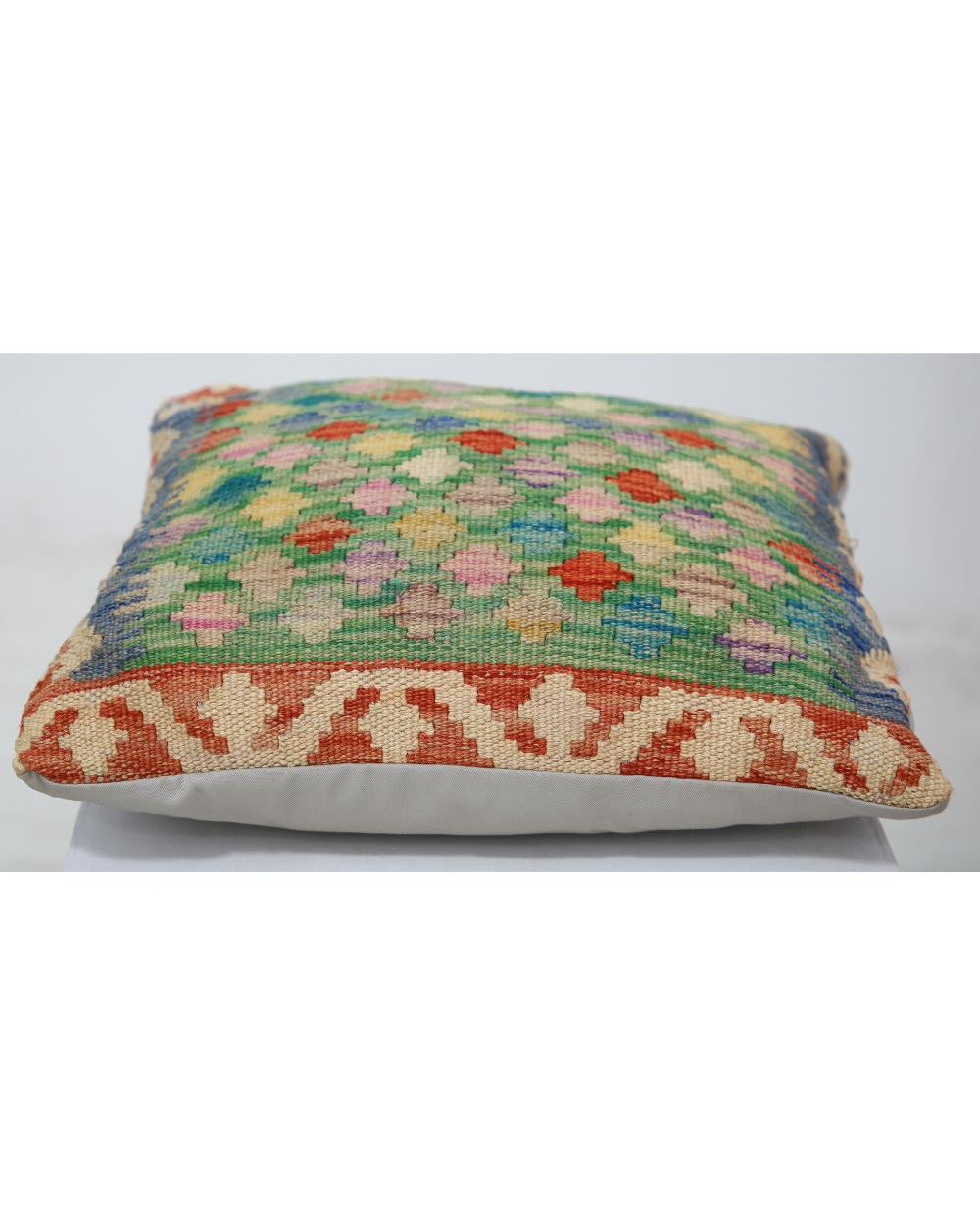 Hand Woven Tribal  Wool Pillow - 1'5'' x 1'5''