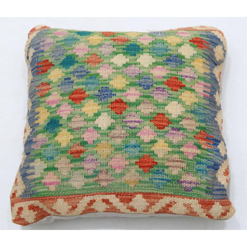Hand Woven Tribal  Wool Pillow - 1'5'' x 1'5''