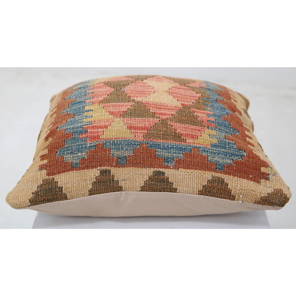 Hand Woven Tribal  Wool Pillow - 1'5'' x 1'5''
