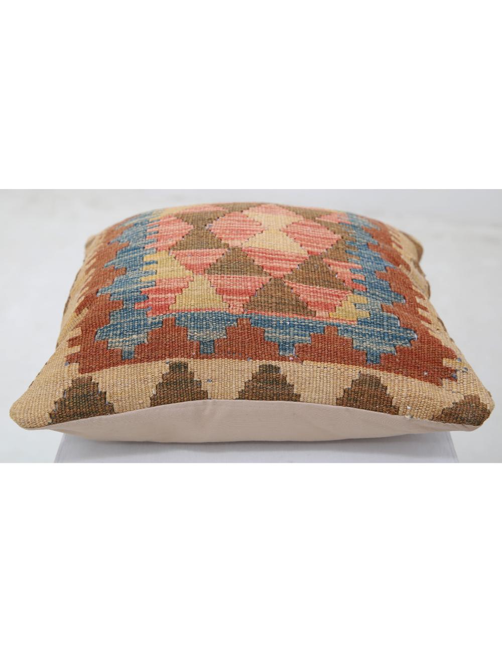 Hand Woven Tribal  Wool Pillow - 1'5'' x 1'5''