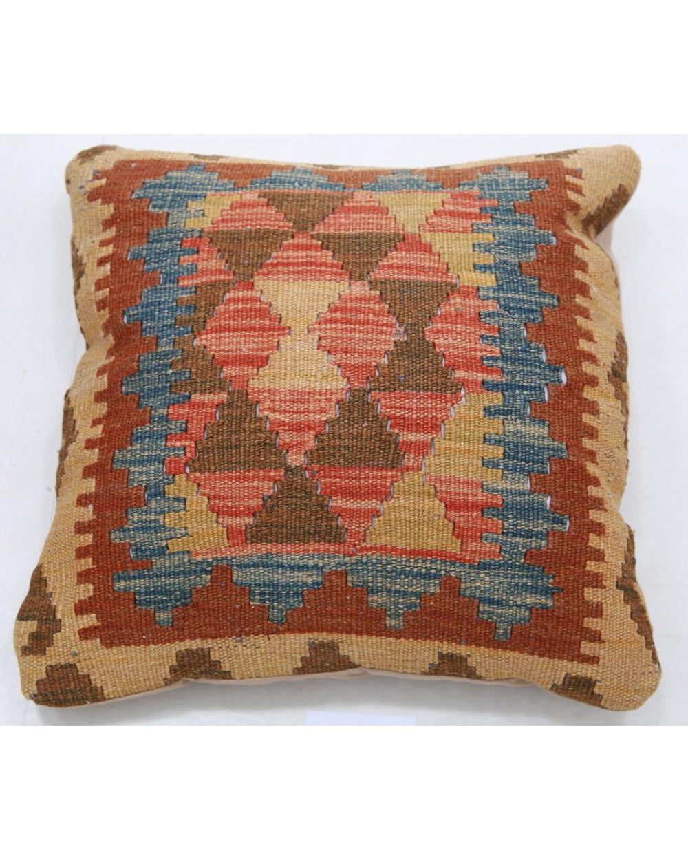 Hand Woven Tribal  Wool Pillow - 1'5'' x 1'5''