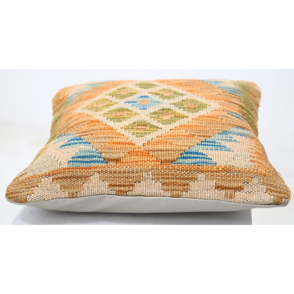 Hand Woven Tribal  Wool Pillow - 1'5'' x 1'5''
