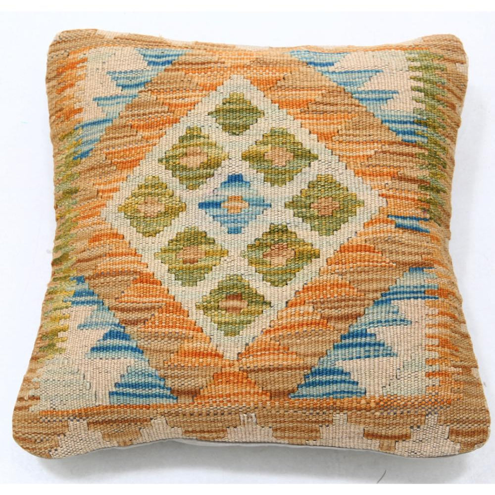 Hand Woven Tribal  Wool Pillow - 1'5'' x 1'5''