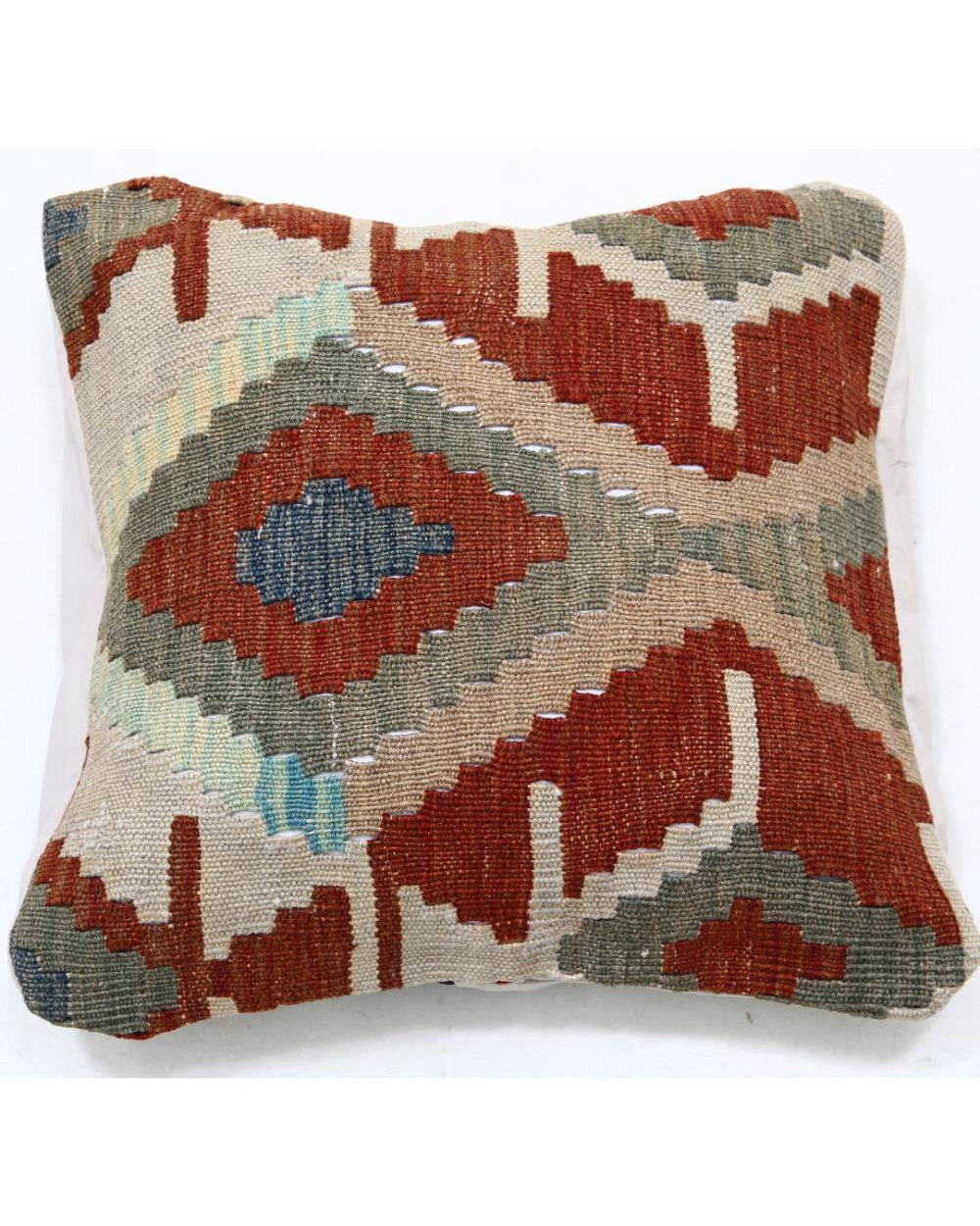 Hand Woven Tribal  Wool Pillow - 1'5'' x 1'5''