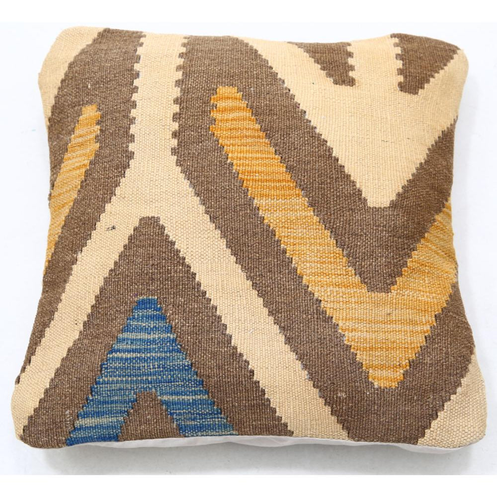 Hand Woven Tribal  Wool Pillow - 1'5'' x 1'5''