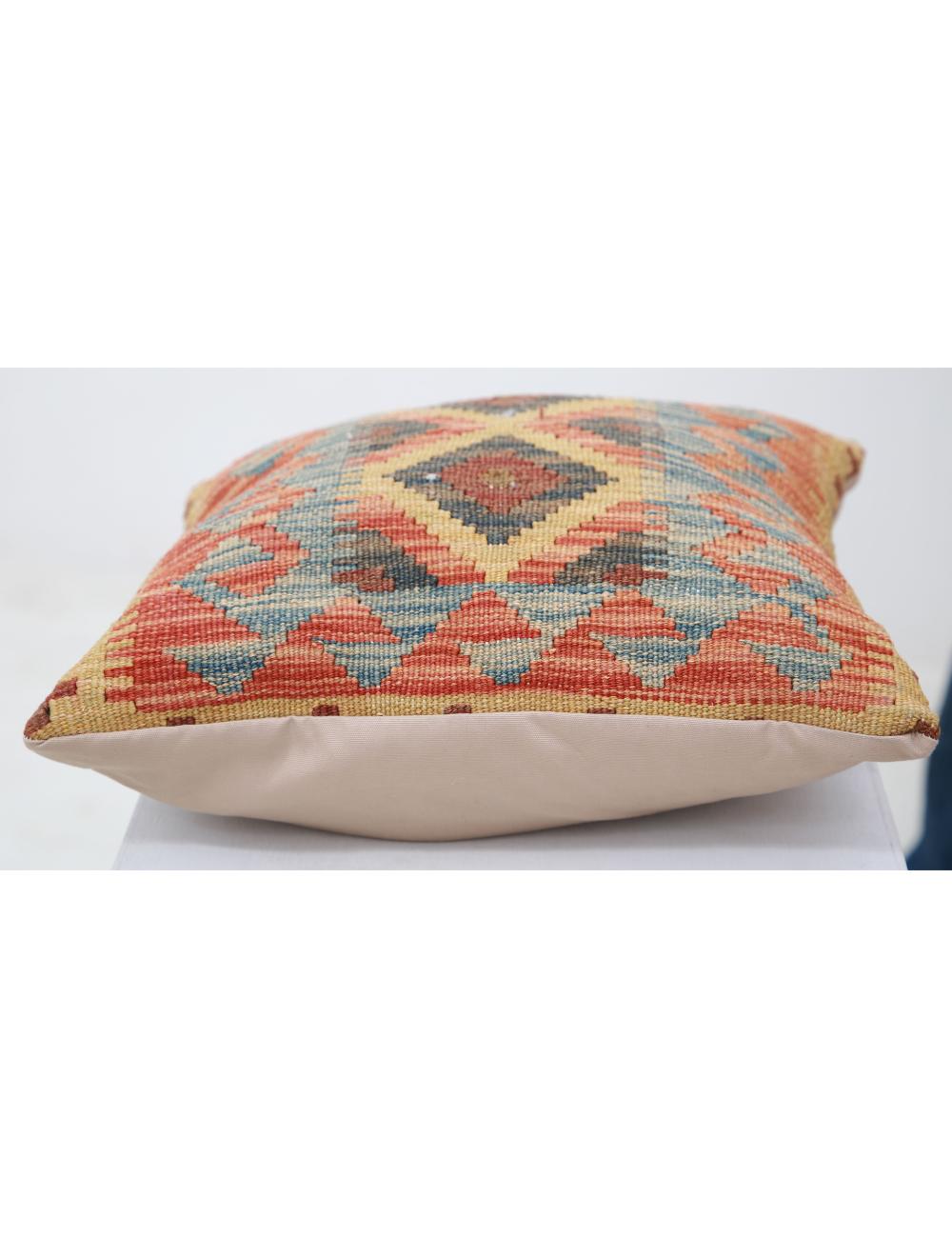 Hand Woven Tribal  Wool Pillow - 1'5'' x 1'5''