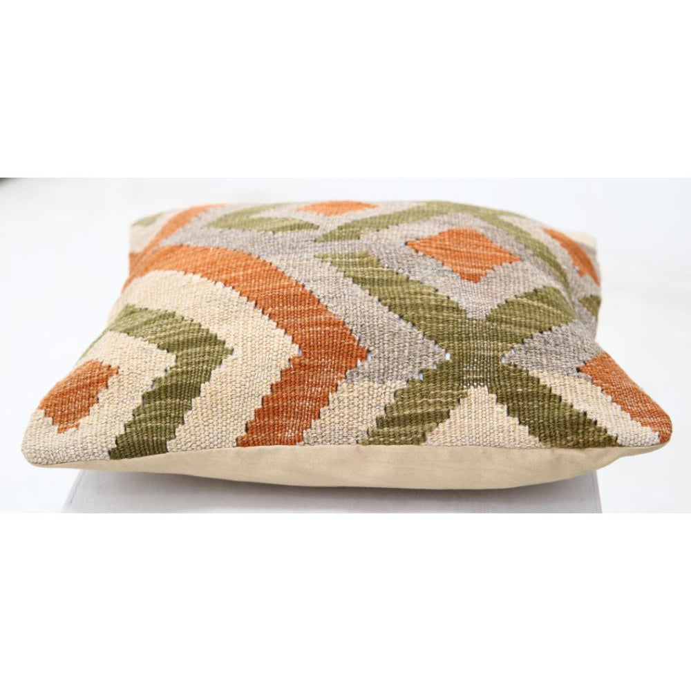 Hand Woven Tribal  Wool Pillow - 1'5'' x 1'5''