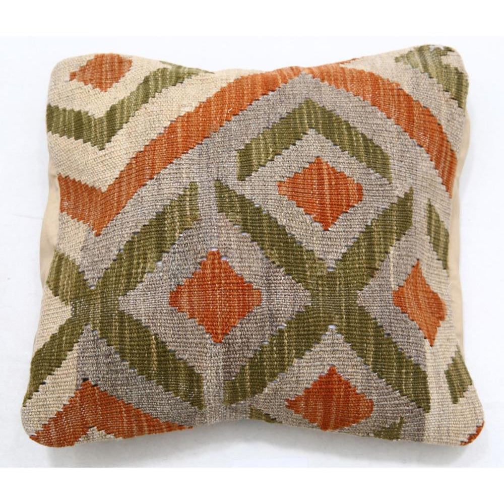 Hand Woven Tribal  Wool Pillow - 1'5'' x 1'5''