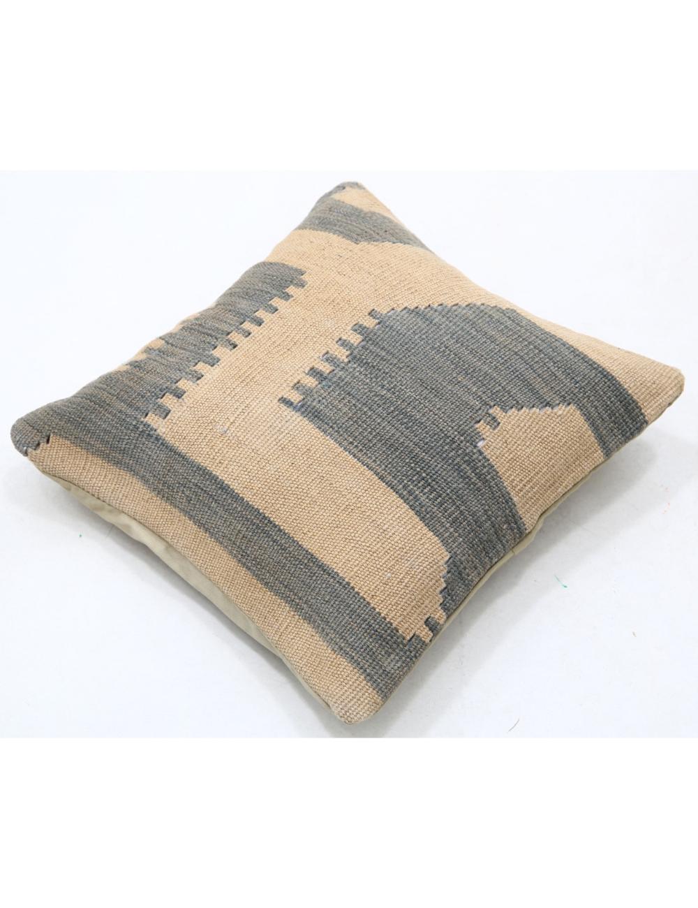 Hand Woven Tribal Multi Color Geometric Wool Pillow - 1'5'' x 1'5'' Arteverk Arteverk Rugs