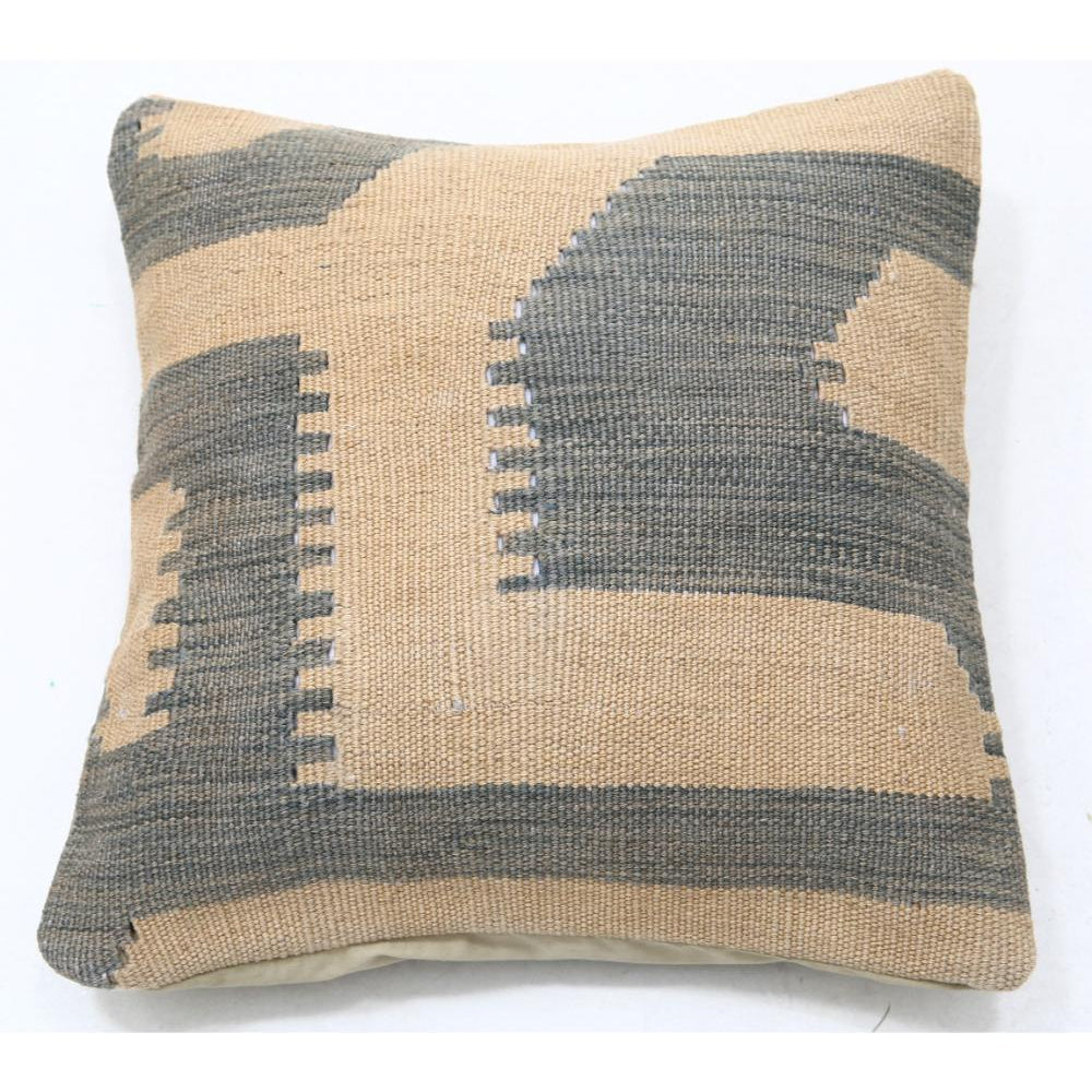 Hand Woven Tribal  Wool Pillow - 1'5'' x 1'5''