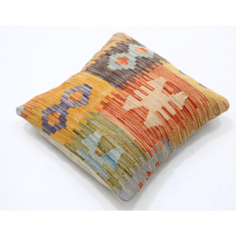 Hand Woven Tribal  Wool Pillow - 1'5'' x 1'5''