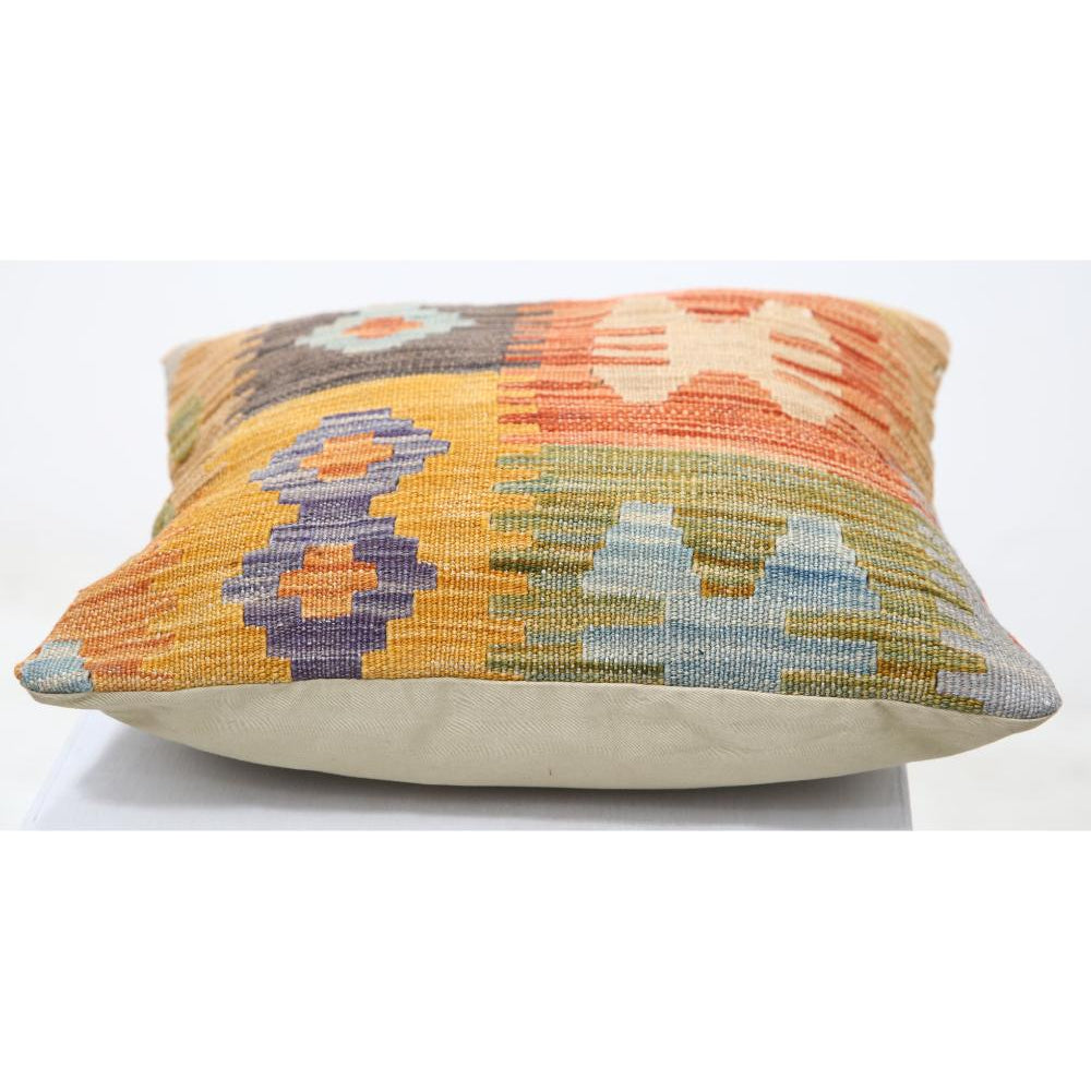 Hand Woven Tribal  Wool Pillow - 1'5'' x 1'5''