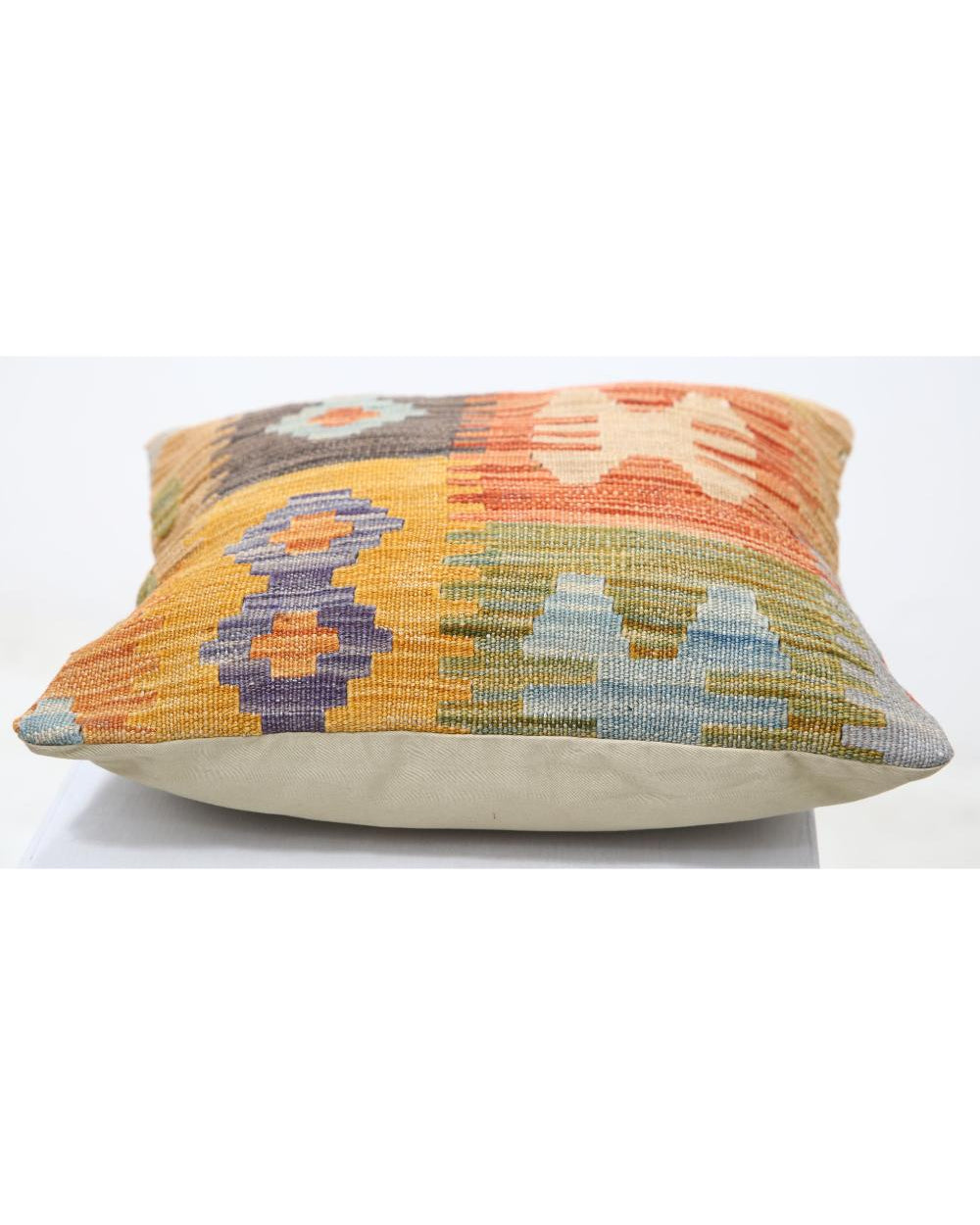 Hand Woven Tribal  Wool Pillow - 1'5'' x 1'5''