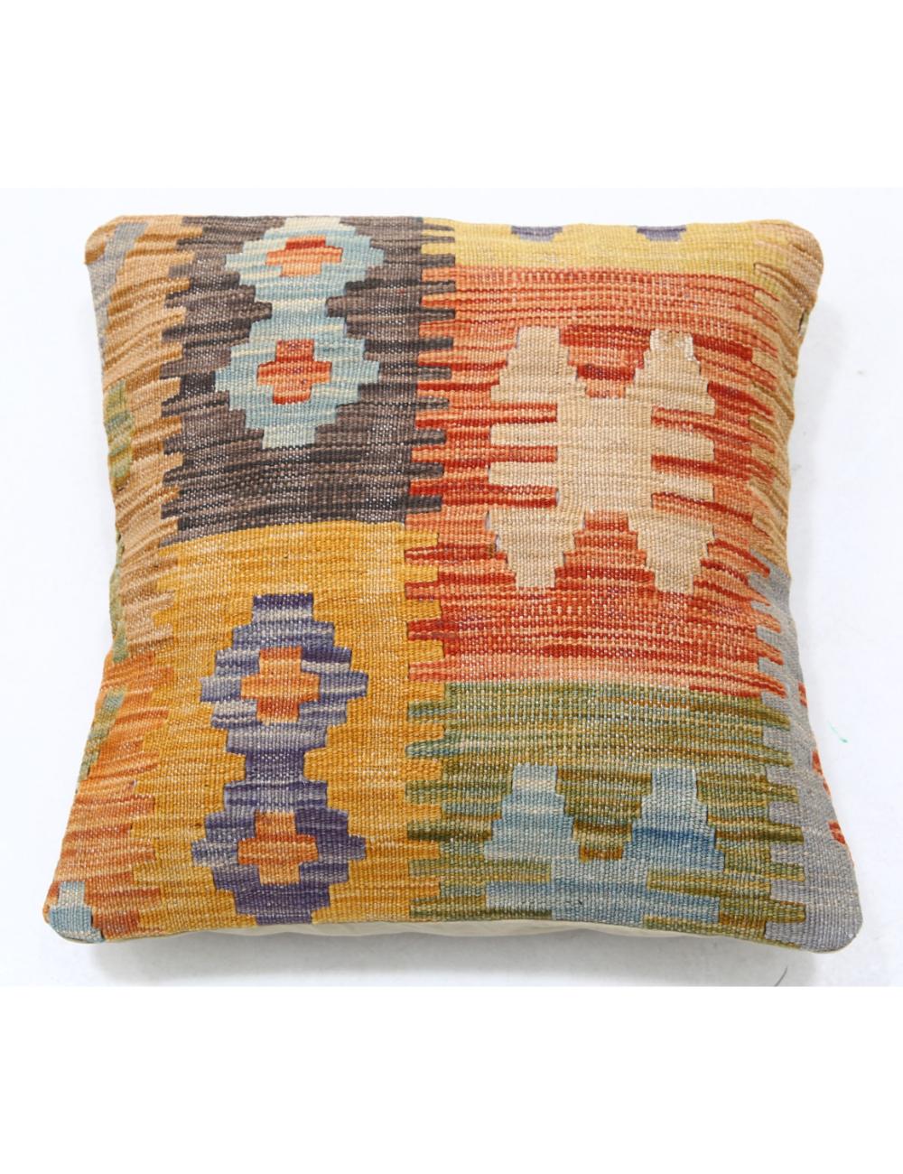 Hand Woven Tribal  Wool Pillow - 1'5'' x 1'5''