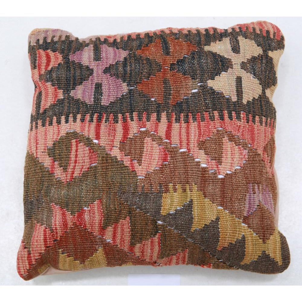 Hand Woven Tribal  Wool Pillow - 1'5'' x 1'5''