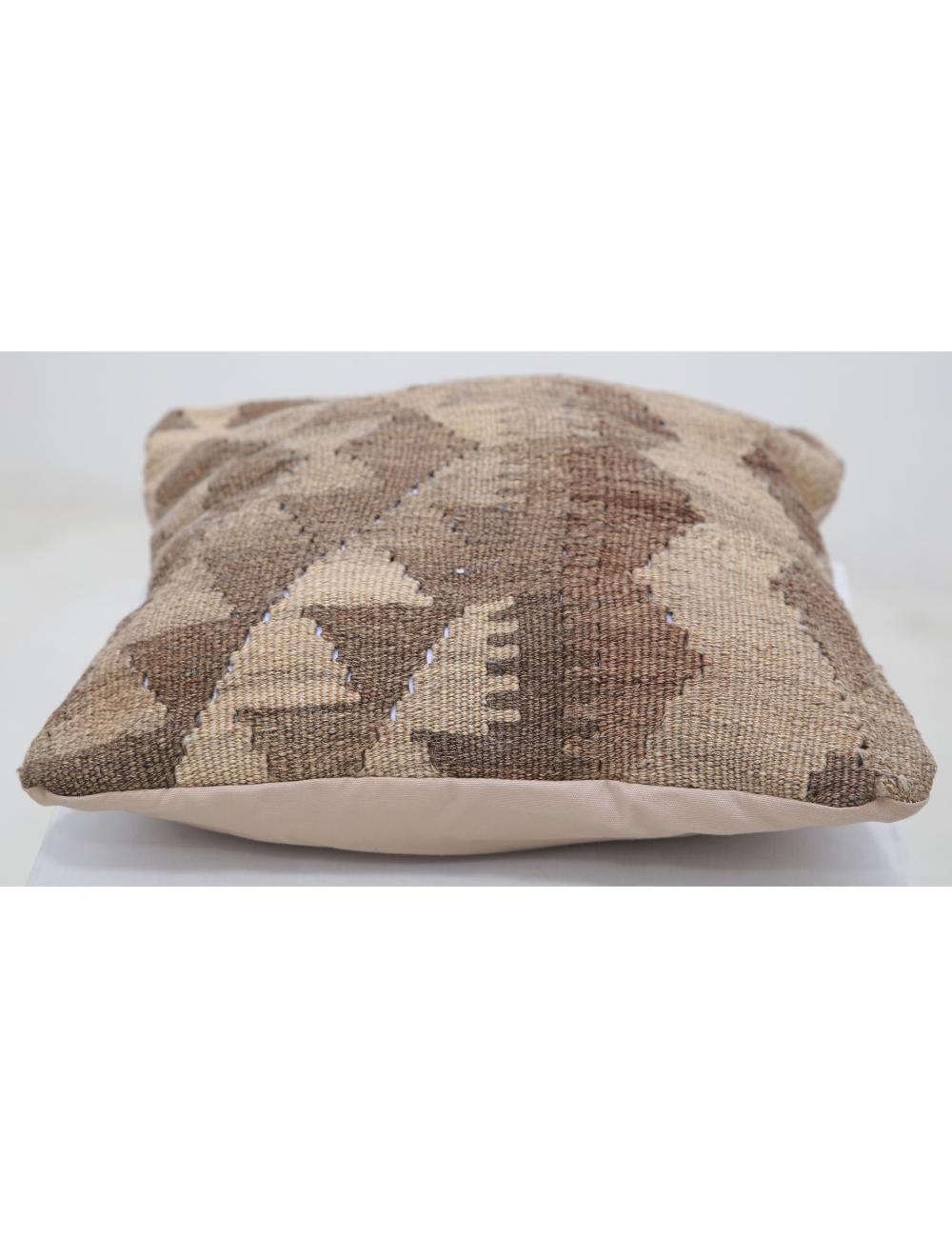 Hand Woven Tribal Multi Color Geometric Wool Pillow - 1'5'' x 1'5'' Arteverk Arteverk Rugs