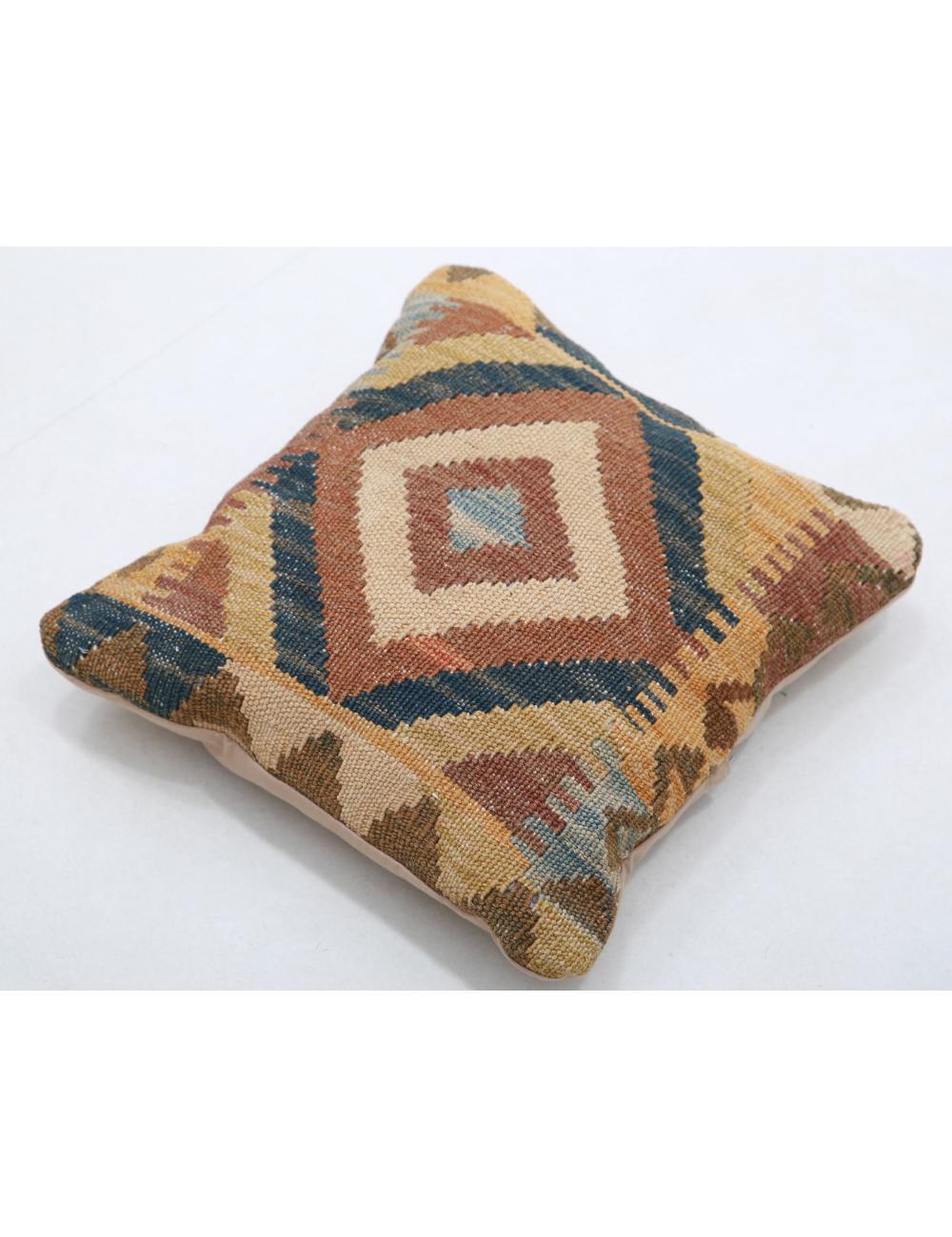 Hand Woven Tribal  Wool Pillow - 1'5'' x 1'5''