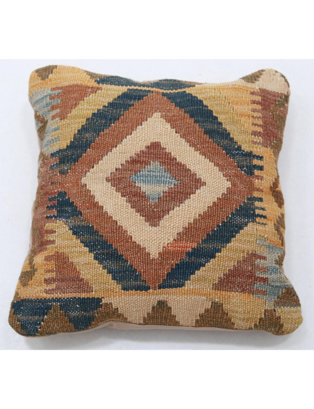 Hand Woven Tribal  Wool Pillow - 1&#39;5&#39;&#39; x 1&#39;5&#39;&#39;