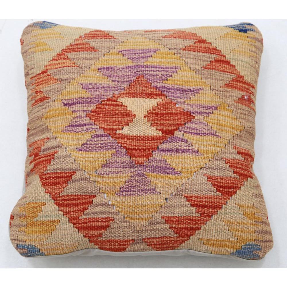 Hand Woven Tribal  Wool Pillow - 1'5'' x 1'5''