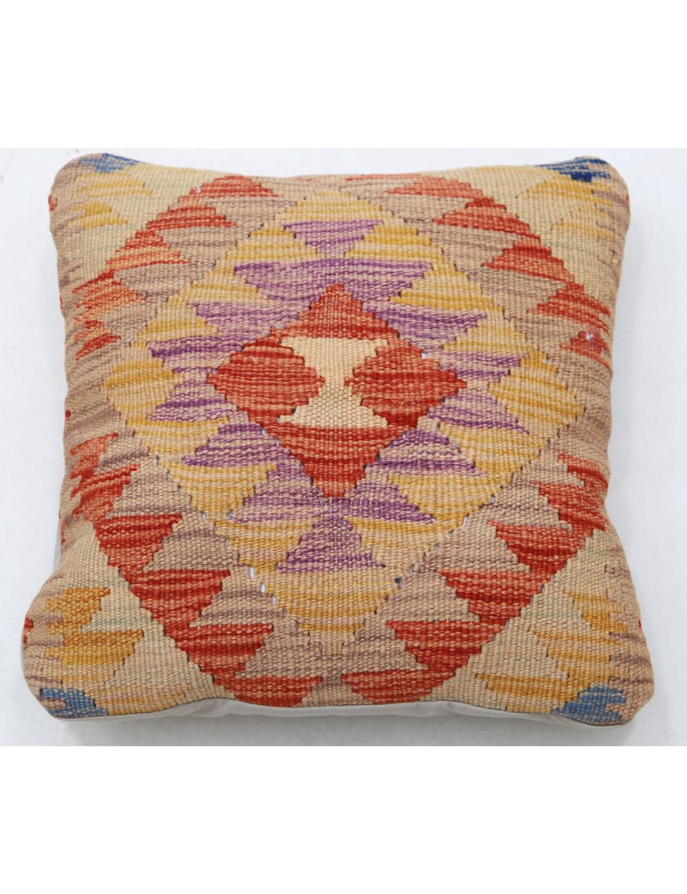 Hand Woven Tribal  Wool Pillow - 1&#39;5&#39;&#39; x 1&#39;5&#39;&#39;