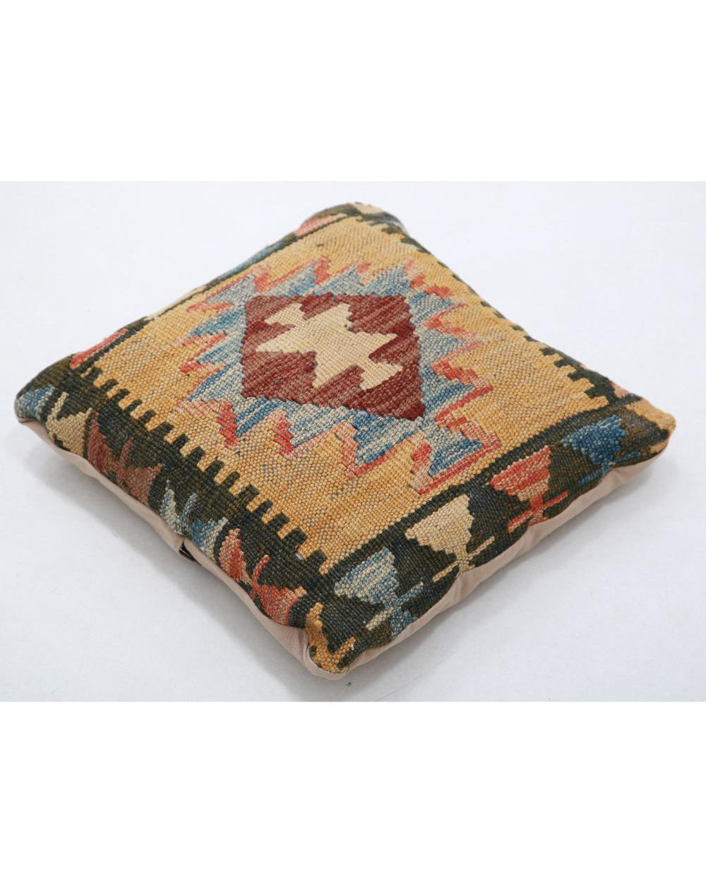 Hand Woven Tribal  Wool Pillow - 1'5'' x 1'5''