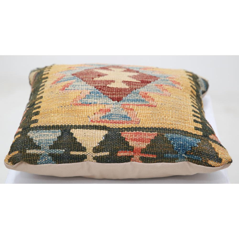 Hand Woven Tribal  Wool Pillow - 1'5'' x 1'5''