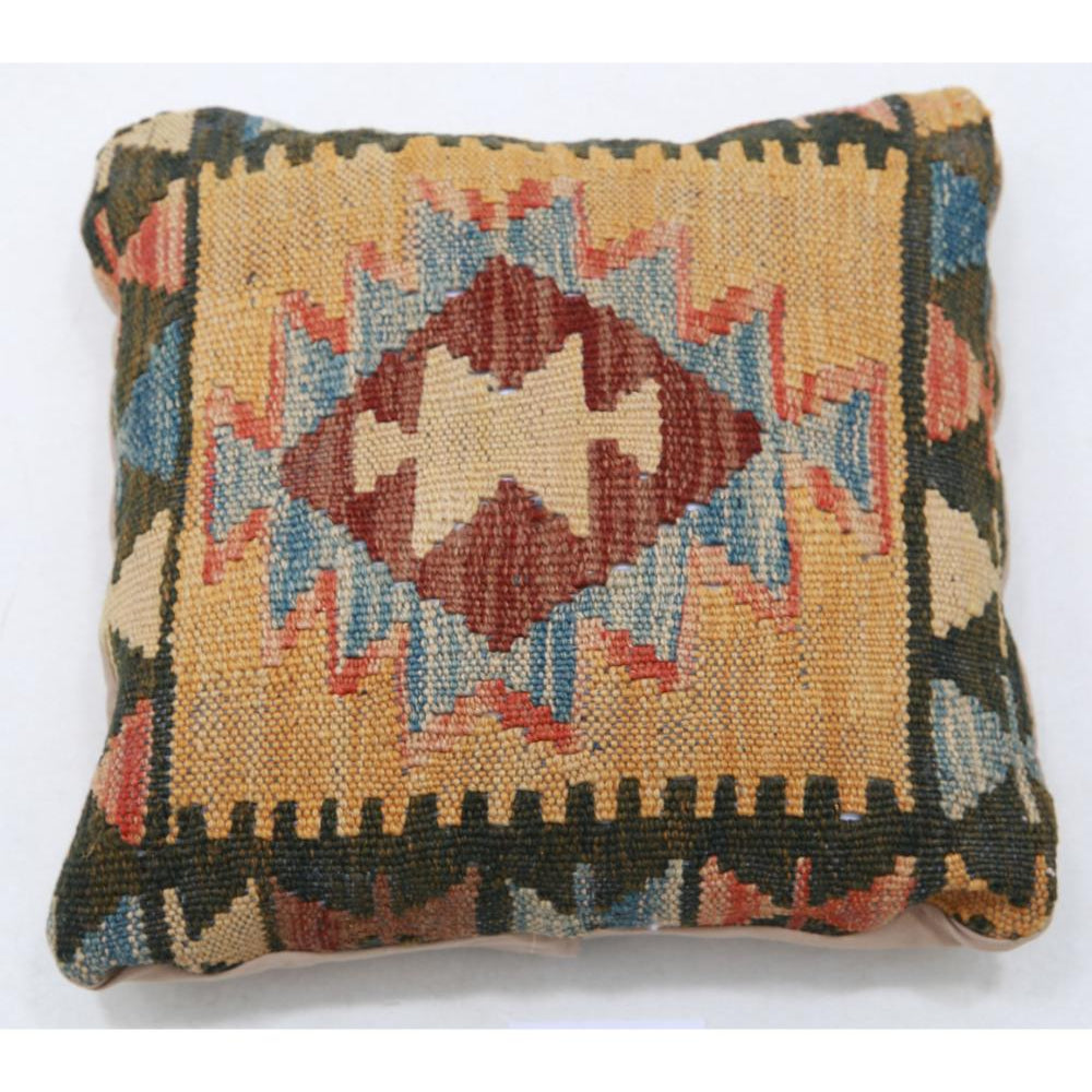 Hand Woven Tribal  Wool Pillow - 1'5'' x 1'5''